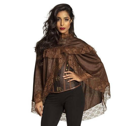 Steampunk Cape 85cm, Kleding | Dames, Carnavalskleding en Feestkleding, Nieuw, Verzenden