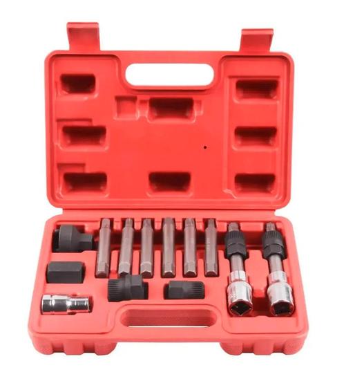 VT01573 Dynamo/Vrijlooppoelie Set 13-Delig, Auto diversen, Autogereedschap, Verzenden