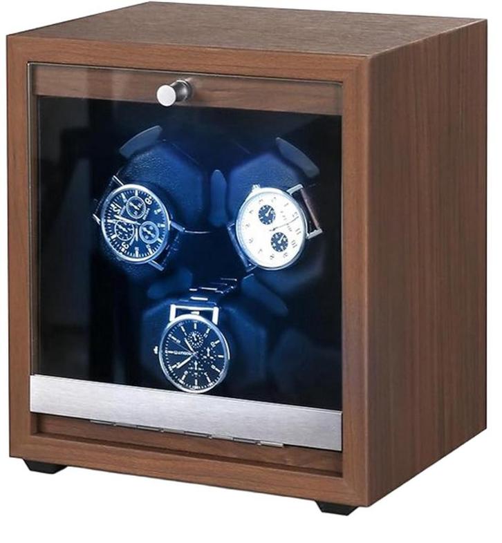 Watchwinder Hout - Horloge doos - Horloge winder - Bruin - O, Huis en Inrichting, Woonaccessoires | Overige, Nieuw, Verzenden