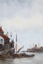 Hermanus Koekkoek de Jonge (1836-1909) - Haven op de Maas