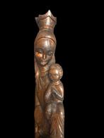 Beeld - Madonna met kind - 100 cm - 6 kg - Hout - 20th, Antiek en Kunst