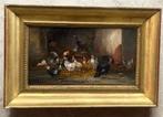 Claude Guilleminet (1821-1866) - Federvieh im Stall, Antiek en Kunst