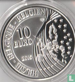 België 10 euro 2015 (PROOF) 200th Anniversary of the Bat.., Postzegels en Munten, Munten | België, Losse munt, Goud, Zilver, Verzenden