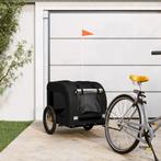 vidaXL Hondenfietstrailer oxford stof en ijzer zwart, Verzenden, Nieuw