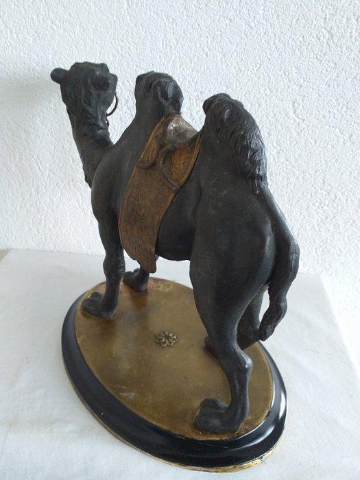 sculptuur, kameel - 25 cm - Zinklegering, Brons, Antiek en Kunst, Antiek | Keramiek en Aardewerk