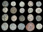 Romeinse Rijk Lote 20 monedas Æ acuñadas entre los siglos, Postzegels en Munten