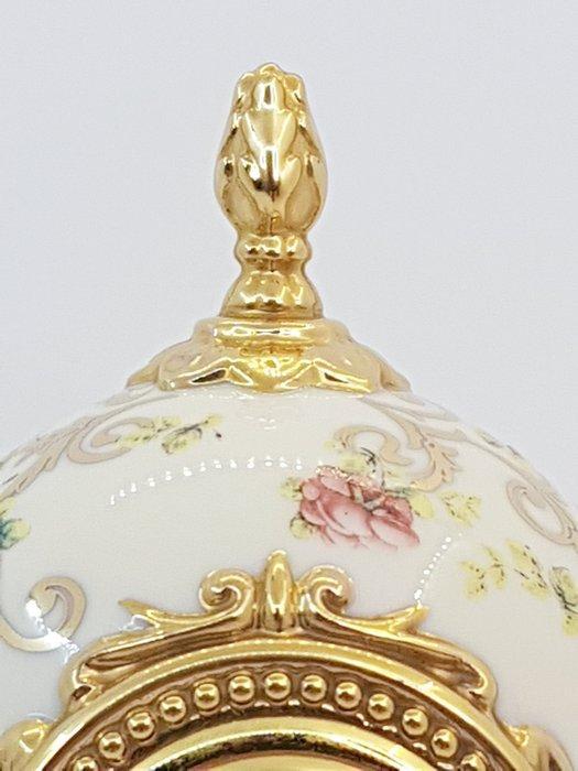 Tafelklok - Fabergé/Franklin Mint Rose Egg Clock -, Antiek en Kunst, Curiosa en Brocante
