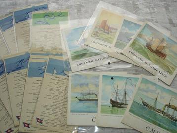 Themacollectie - Scheepsmenus rederij Compagnie Maritime