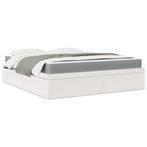 vidaXL Bed met matras massief grenenhout wit 180x200 cm, Huis en Inrichting, Slaapkamer | Bedden, Verzenden, Nieuw