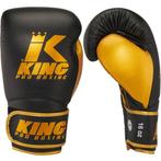 King Pro Boxing Bokshandschoenen KPB/BG Star 16 Zwart Goud, Sport en Fitness, Verzenden, Nieuw, Bokshandschoenen