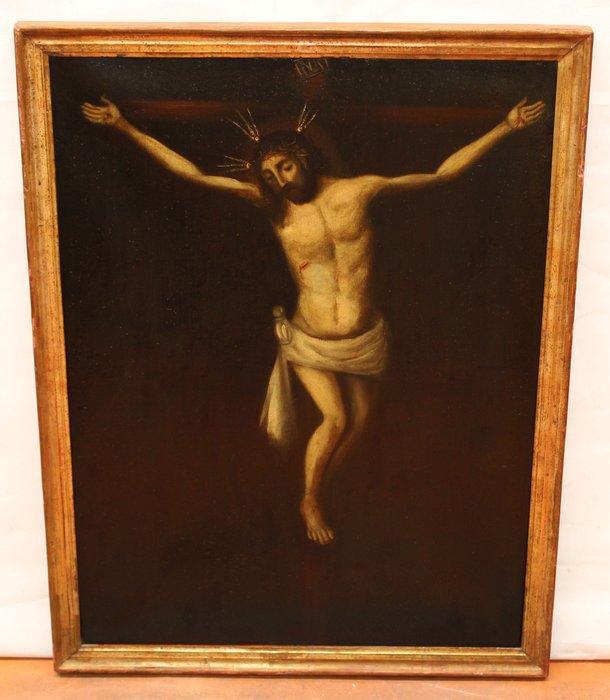 Spaanse school (XVIII) - Cristo crucificado, Antiek en Kunst, Kunst | Schilderijen | Klassiek