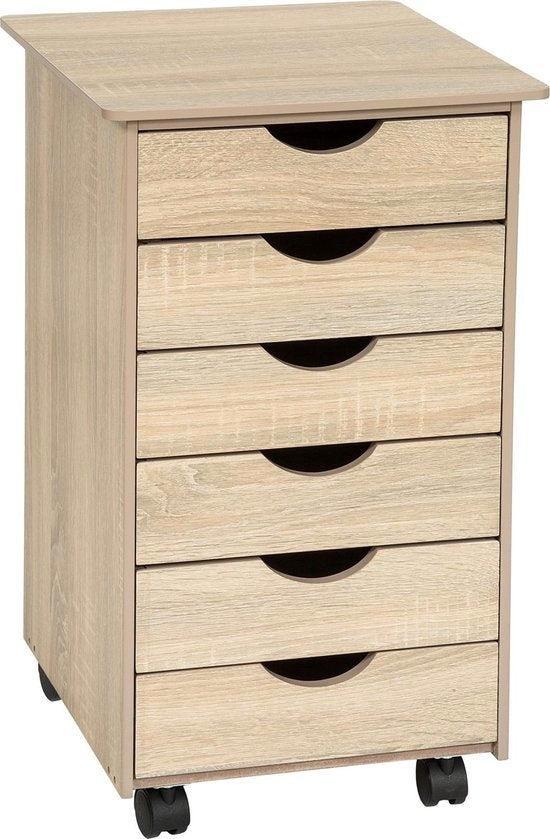 2dekans | tectake® - Ladekast / ladeblok met wieltjes -, Bricolage & Construction, Bois & Planches, Enlèvement ou Envoi