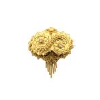 Gouden oud Hollandse broche van een mutsenbel | Antiek, Handtassen en Accessoires, Broches, Ophalen of Verzenden, Gebruikt, Overige kleuren