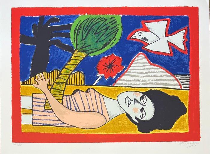 Corneille (1922-2010) - Plénitude de lété - 75 x 100 cm, Antiek en Kunst, Antiek | Overige Antiek