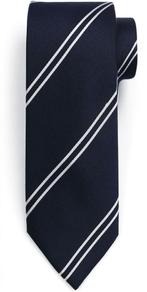 Suitable Stropdas Zijde Double Stripe Navy maat  Heren, Kleding | Heren, Stropdassen, Verzenden, Nieuw, Blauw, Suitable