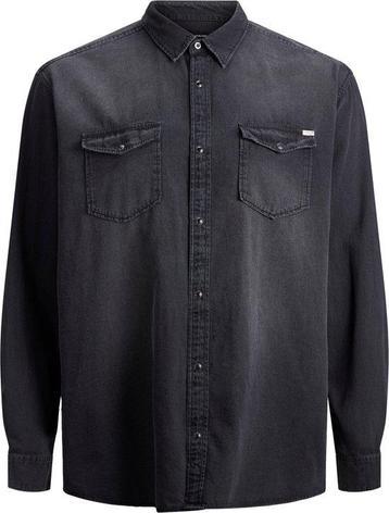 JACK & JONES PLUS Sheridan Shirt black denim (Maat: 3XL) beschikbaar voor biedingen