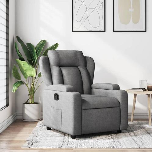 vidaXL Fauteuil inclinable Gris foncé Tissu, Maison & Meubles, Fauteuils, Neuf, Envoi