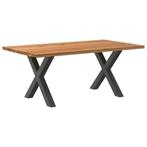 vidaXL Eettafel rechthoekig 180x100x74 cm massief eikenhout, Verzenden, Nieuw