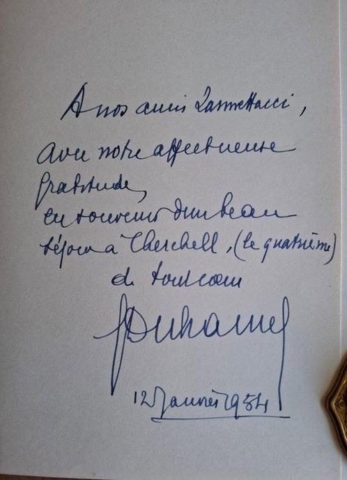 Signé ; Georges Duhamel / André Hambourg - La Pierre dHoreb, Antiek en Kunst, Antiek | Boeken en Manuscripten