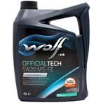 Wolf Officialtech 5W20 MS-FE Motorolie 5 Liter, Auto diversen, Onderhoudsmiddelen, Verzenden