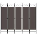 vidaXL Kamerscherm met 5 panelen 200x180 cm antraciet, Huis en Inrichting, Woonaccessoires | Overige, Verzenden, Nieuw