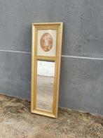 Spiegel- Hoge spiegel met oude voorstelling - Hout - Spiegel, Antiek en Kunst
