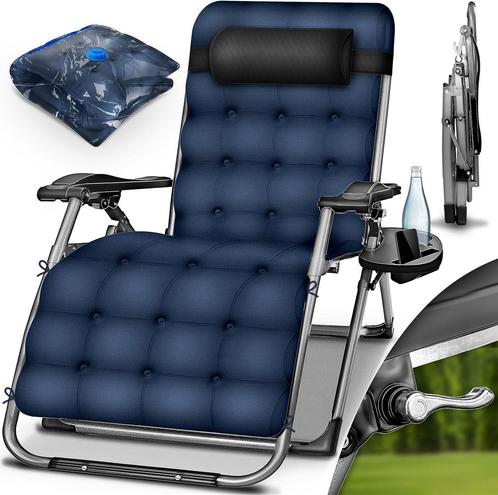 Tillvex® Tuinstoel - Ligstoel - Opvouwbaar - Verstelbaar - B, Tuin en Terras, Overige Tuin en Terras, Verzenden