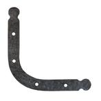 Hoekijzer rond, gesmeed, ijzer blank lak, Doe-het-zelf en Bouw, Nieuw, Overige materialen, Klink of Kruk
