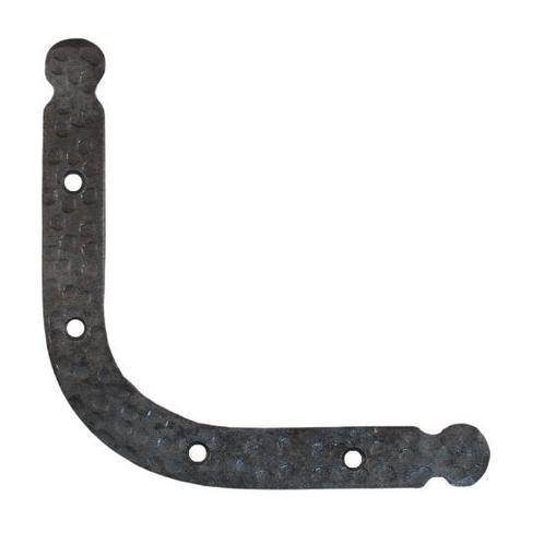 Hoekijzer rond, gesmeed, ijzer blank lak, Doe-het-zelf en Bouw, Hang- en Sluitwerk, Klink of Kruk, Nieuw, Overige materialen