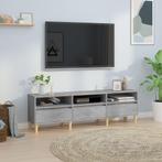 vidaXL Meuble TV gris béton 150x30x44,5 cm bois, Maison & Meubles, Armoires | Mobilier de télévision, Neuf, Verzenden