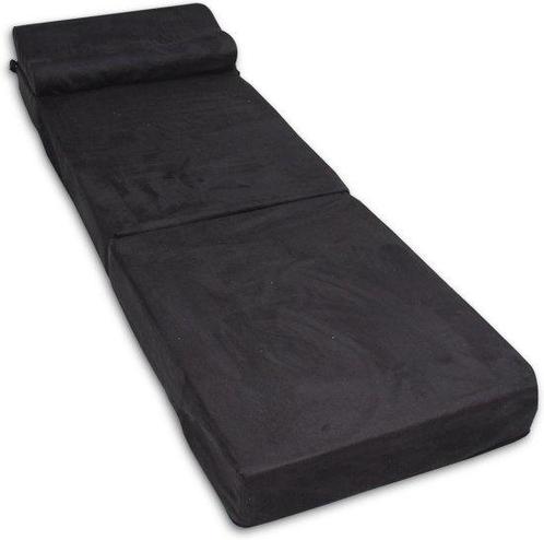 Zwarte Logeermatras - camping matras - reismatras - opvou..., Huis en Inrichting, Slaapkamer | Matrassen en Bedbodems, Nieuw, Ophalen of Verzenden