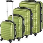 kofferset ABS 4-dlg. - groen, Handtassen en Accessoires, Uiterlijk | Cosmetica en Make-up, Nieuw, Verzenden