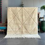 Wit Marokkaans Modern Beni Ourain-tapijt - Handgeweven, Huis en Inrichting, Nieuw