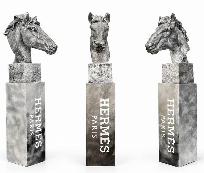Daluxe Art - 1999 • 1/1 MADE XXL HERMÈS HORSE PILAAR (150cm), Antiek en Kunst, Kunst | Designobjecten
