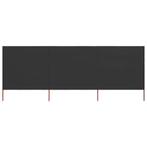 vidaXL Windscherm 3-panelen 400x80 cm stof antraciet, Tuin en Terras, Verzenden, Nieuw