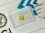 1 pcs Diamant (Natuurlijk gekleurd) - 0.90 ct - Cushion -, Handtassen en Accessoires, Edelstenen, Nieuw