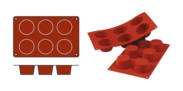 Bakmat | Muffins-Medium Silikomart, Zakelijke goederen, Horeca | Keukenapparatuur, Nieuw in verpakking, Verzenden
