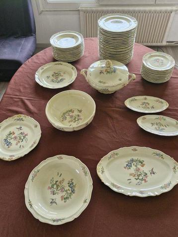 limoges - Service de table pour 12 - Porcelaine tendre, Antiquités & Art