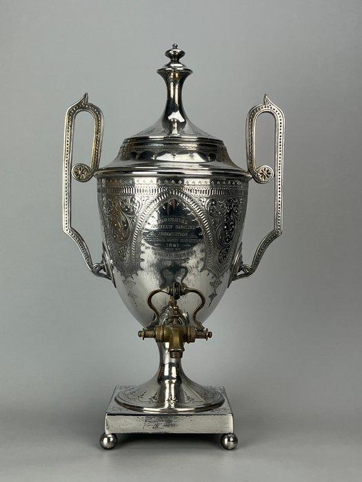 Walker & Hall - Samovar - Plaqué(e) argent, Antiek en Kunst, Antiek | Overige Antiek