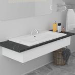 vidaXL Inbouwwastafel 91x39,5x18,5 cm keramiek wit, Verzenden, Nieuw