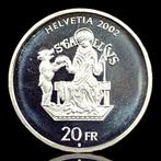 Suisse. 20 Francs (Abbey of Saint Gall) silver Proof 2002