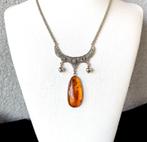 Oude halsband met natuur Baltisch amber - Barnsteen -