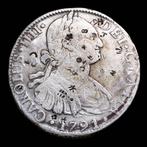 Spanje. Carlos IV. 8 Reales Mexico 1791 (FM) Resello Chino