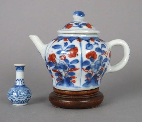 Kangxi (1662-1722) - Theepot (2) - Een zeer mooi zesdelig, Antiek en Kunst, Antiek | Overige Antiek
