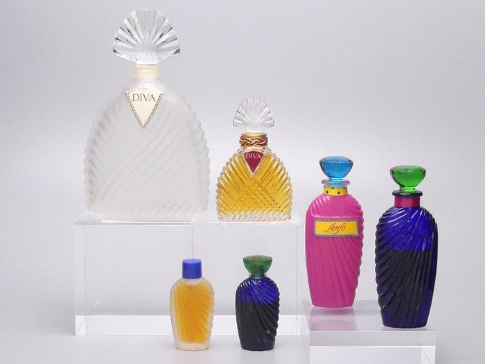 Emanuel Ungaro - Jacques Helleu - Parfumfles (6) - Glas,, Antiek en Kunst, Antiek | Glaswerk en Kristal