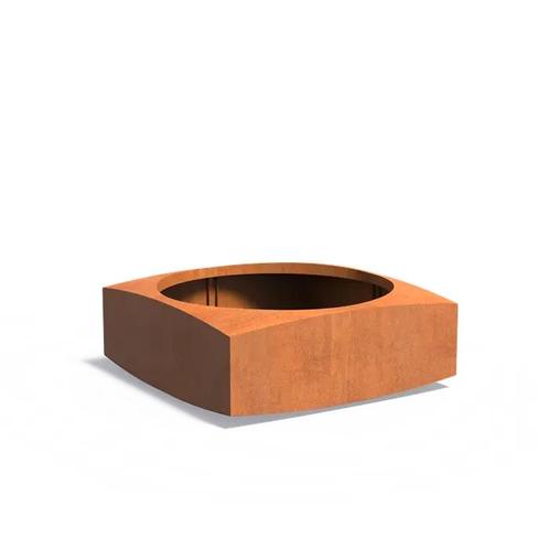 Cortenstaal plantenbak 120x120x45cm - Met bodem, Tuin en Terras, Bloembakken en Plantenbakken, 30 tot 60 cm, 100 cm of meer, Tuin
