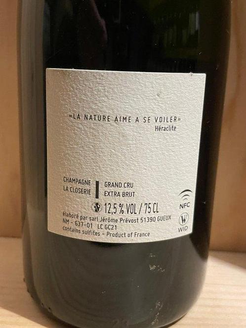Jérôme Prévost, La Closerie Grand Cru LC21 - Champagne Grand, Verzamelen, Wijnen
