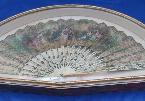 Handwaaier - bone - Antique hand fan, Antiek en Kunst, Antiek | Overige Antiek
