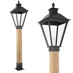 Tuinverlichting klassiek Buitenlamp zwart Square XL WOOD Sok, Nieuw, Verzenden