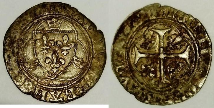 Ohne Jahr France Dup 587 Charles Viii 1483-1498 Blanc A L..., Postzegels en Munten, Munten | Europa | Niet-Euromunten, België